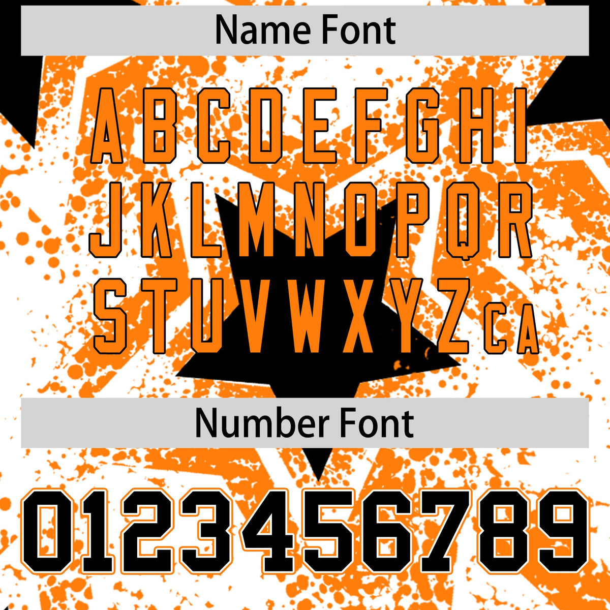 Custom White Orange Black Star Graffiti Team Baseball Jerseys With Custom Names, Numbers & Logos Lightweight Baseball Jersey| KXKSHOP