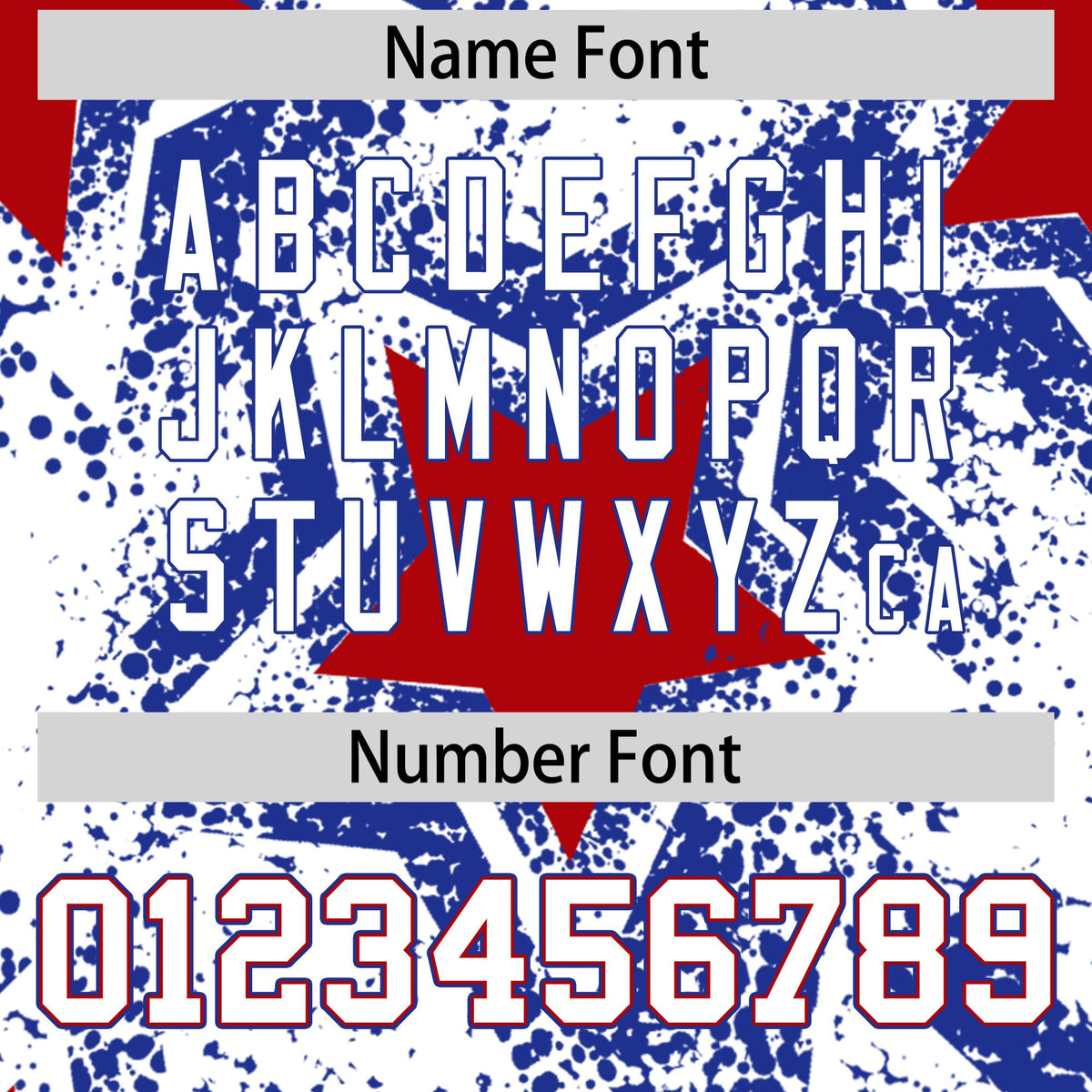 Custom Black Royal Blue Red Star Graffiti Team Baseball Jerseys With Custom Names, Numbers & Logos Lightweight Baseball Jersey| KXKSHOP