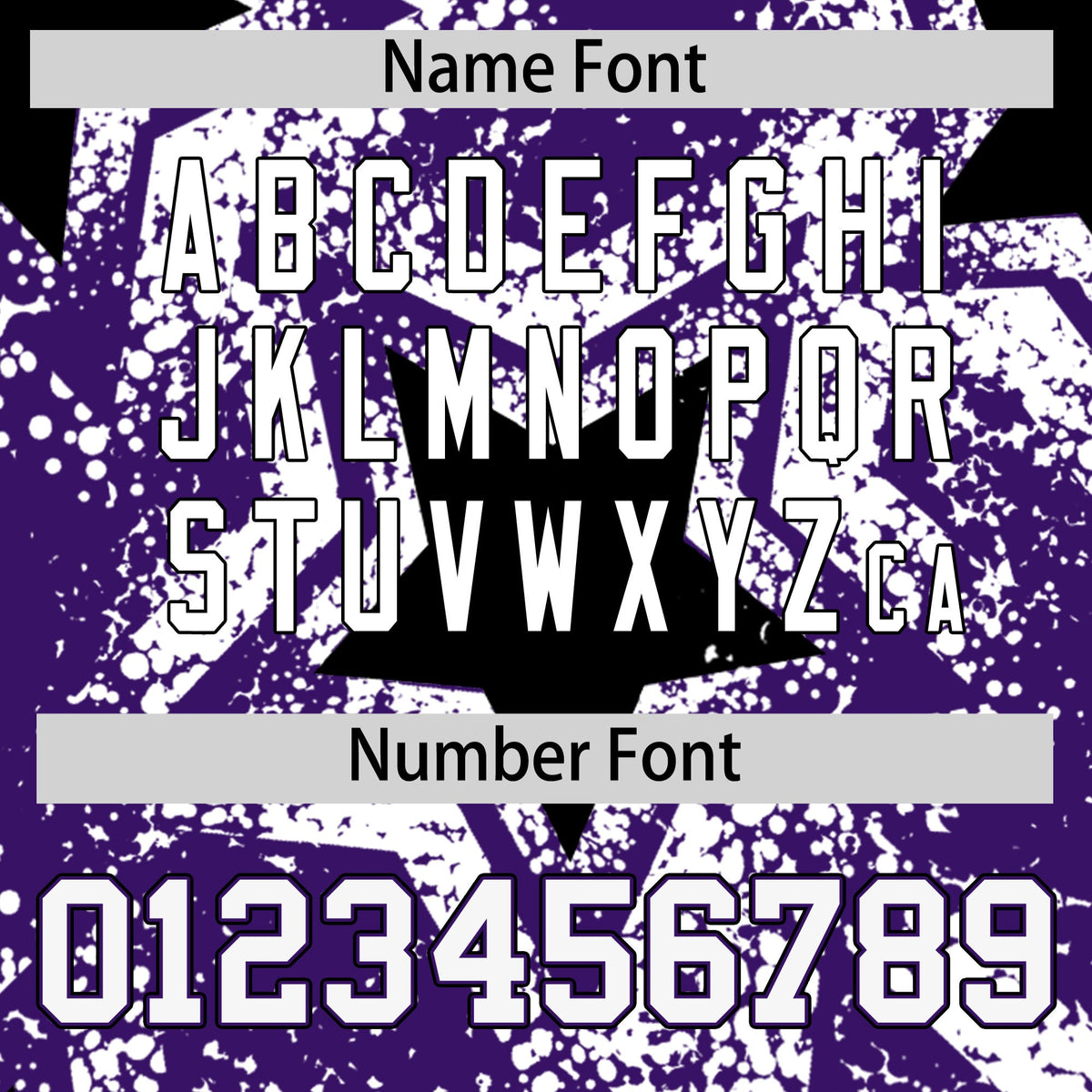 Custom Purple White Black Star Graffiti Team Baseball Jerseys With Custom Names, Numbers & Logos Lightweight Baseball Jersey| KXKSHOP