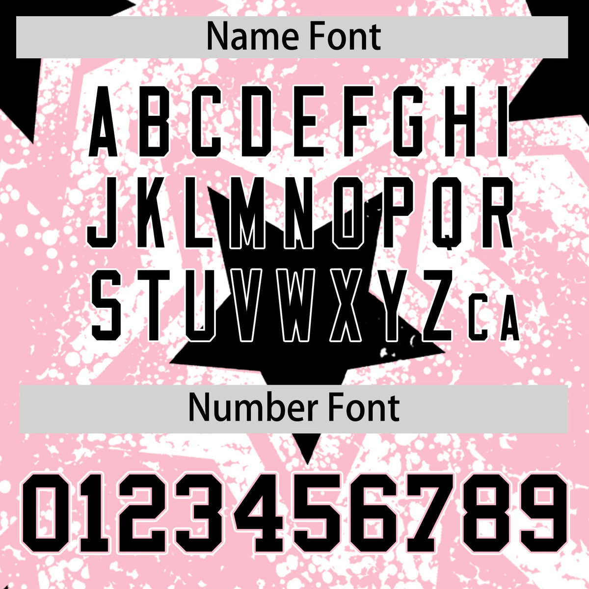 Custom Light Pink White Black Star Graffiti Team Baseball Jerseys With Custom Names, Numbers & Logos Stretch Fabric Baseball Jersey| KXKSHOP