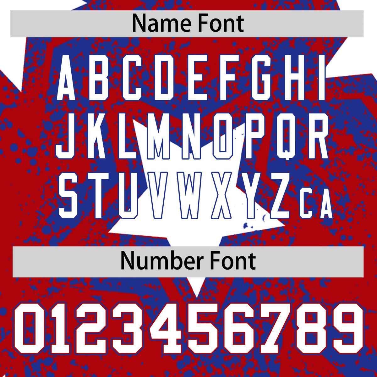 Custom Red Royal Blue White Star Graffiti Team Baseball Jerseys With Custom Names, Numbers & Logos Lightweight Baseball Jersey| KXKSHOP