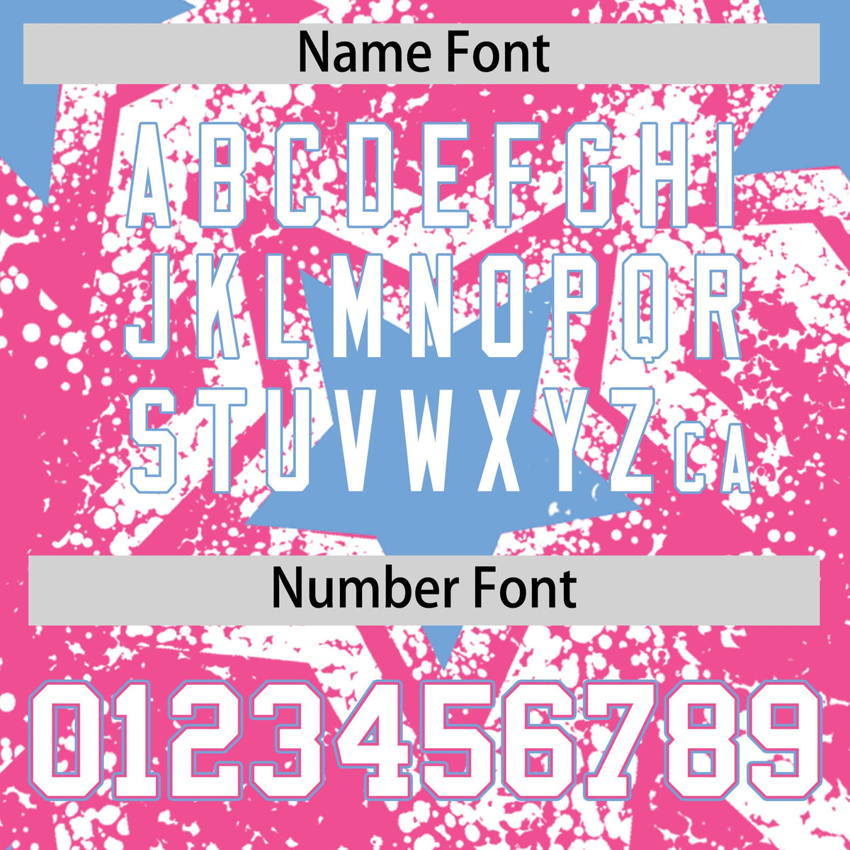Custom Pink White Light Blue Star Graffiti Team Baseball Jerseys With Custom Names, Numbers & Logos Lightweight Baseball Jersey| KXKSHOP