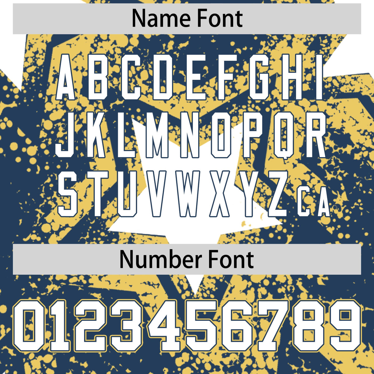 Custom Midnight Blue Khaki White Star Graffiti Team Baseball Jerseys With Custom Names, Numbers & Logos Lightweight Baseball Jersey| KXKSHOP
