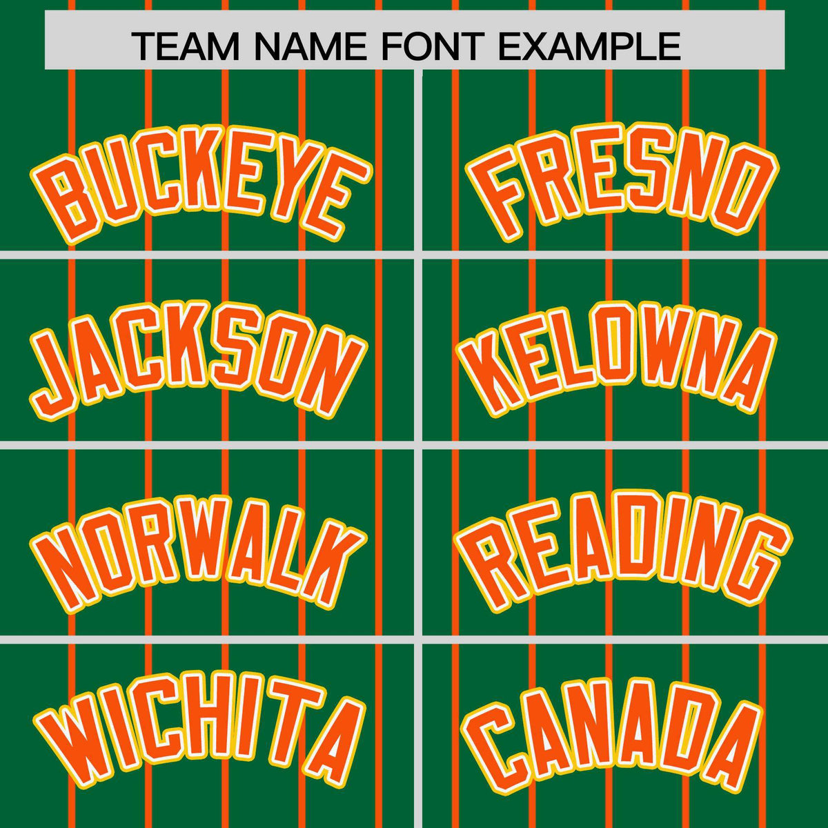 Custom Kelly Green Orange Stripe Fashion Sleeves Gradient Authentic Baseball Jersey