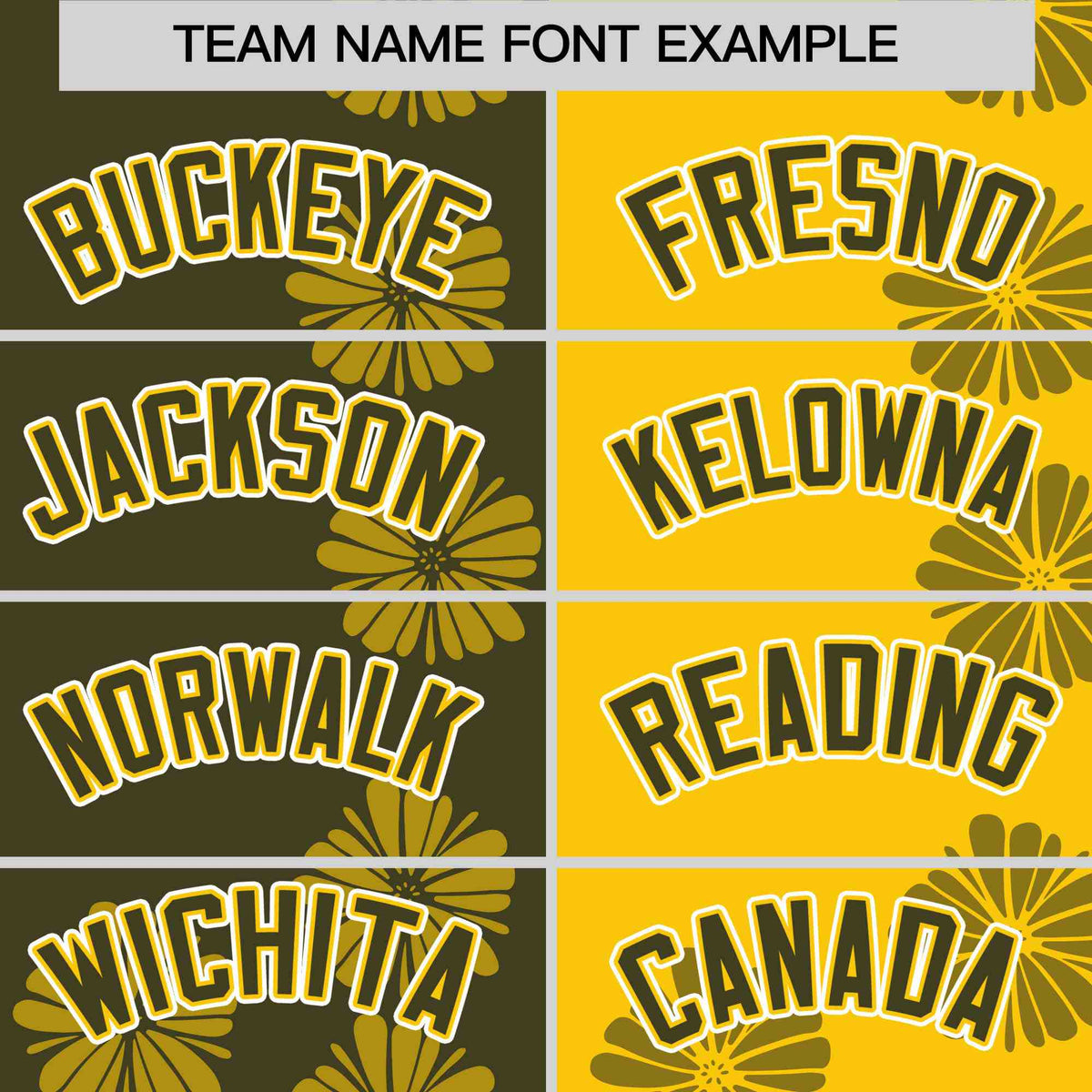 Custom Olive Gold Split Fashion Flower Graffiti Pattern Authentic Baseball Jersey