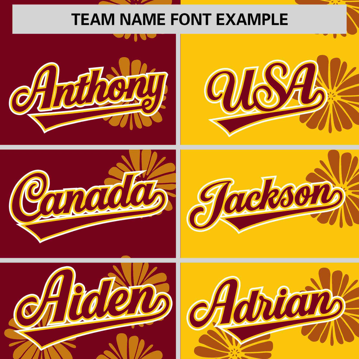 Custom Crimson Gold Split Fashion Flower Graffiti Pattern Authentic Baseball Jersey