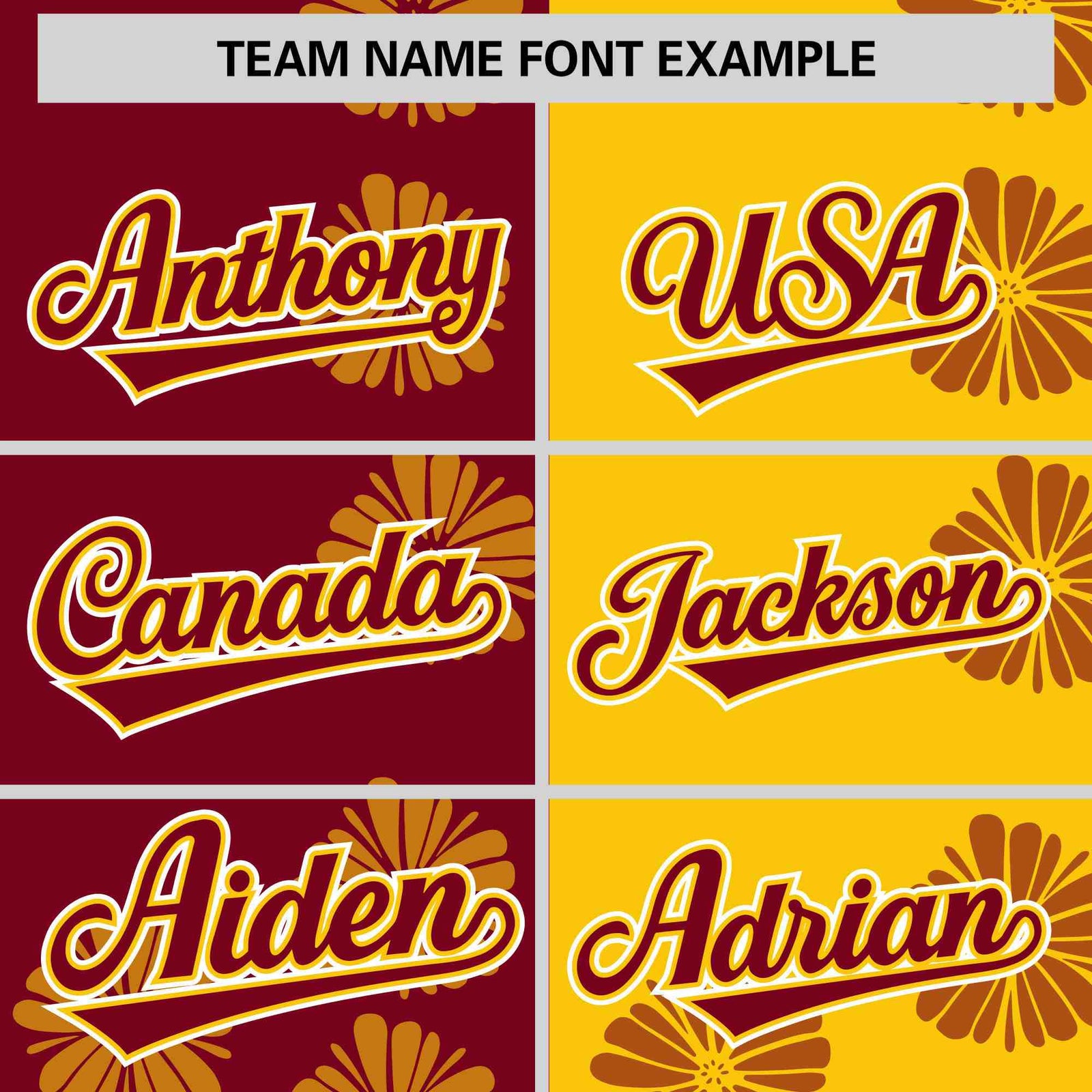 Custom Crimson Gold Split Fashion Flower Graffiti Pattern Authentic Baseball Jersey