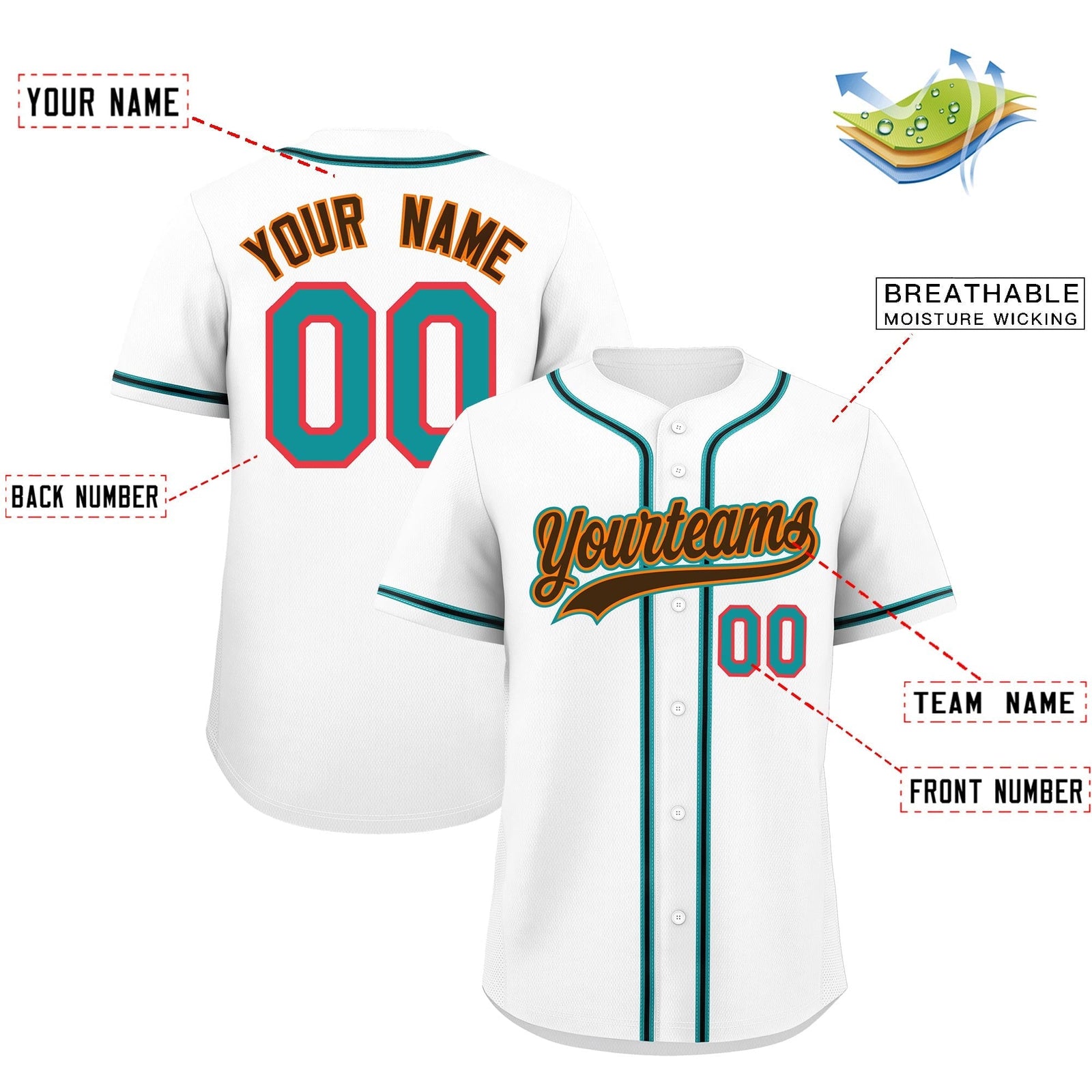 Custom White Classic Style Stitched Sports Uniform Personalized For Teams Lightweight Baseball Jersey| KXKSHOP
