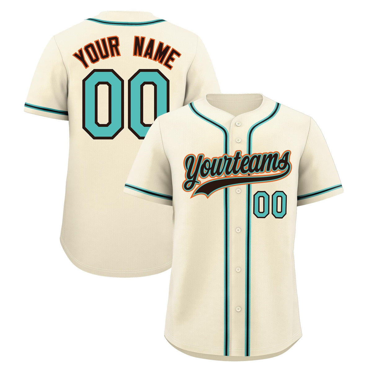 Custom Cream Classic Style Stitched Sports Uniform Personalized For Teams Quick Dry Baseball Jersey| KXKSHOP