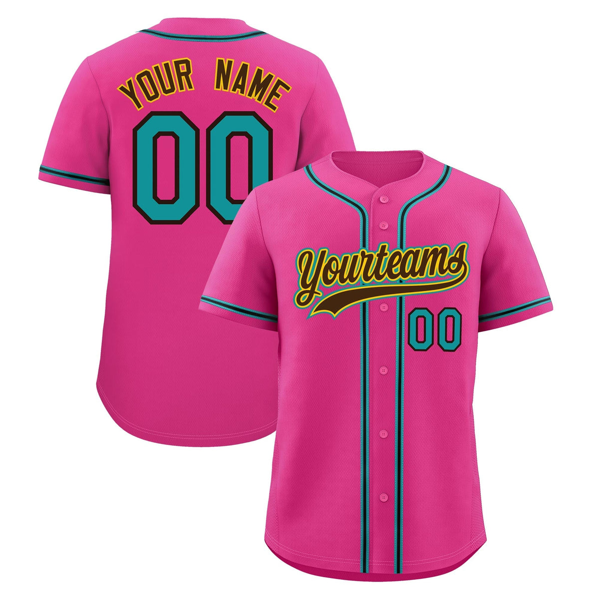 Custom Pink Classic Style Stitched Sports Uniform Personalized For Teams Lightweight Baseball Jersey| KXKSHOP