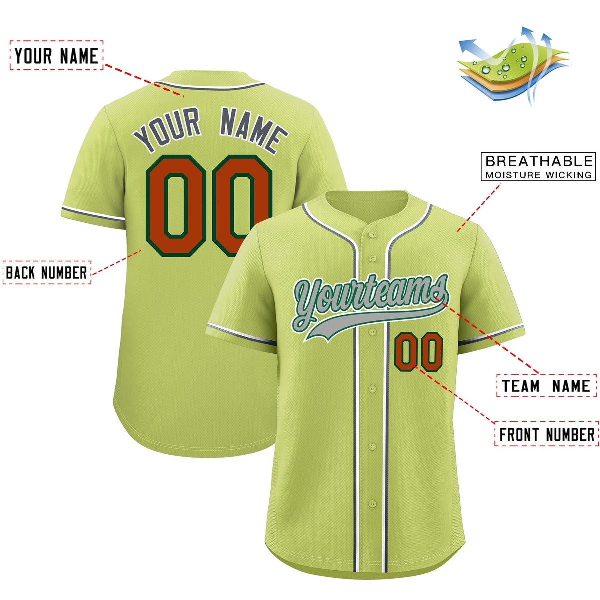 Custom Champagne Classic Style Stitched Sports Uniform Personalized For Teams Lightweight Baseball Jersey| KXKSHOP