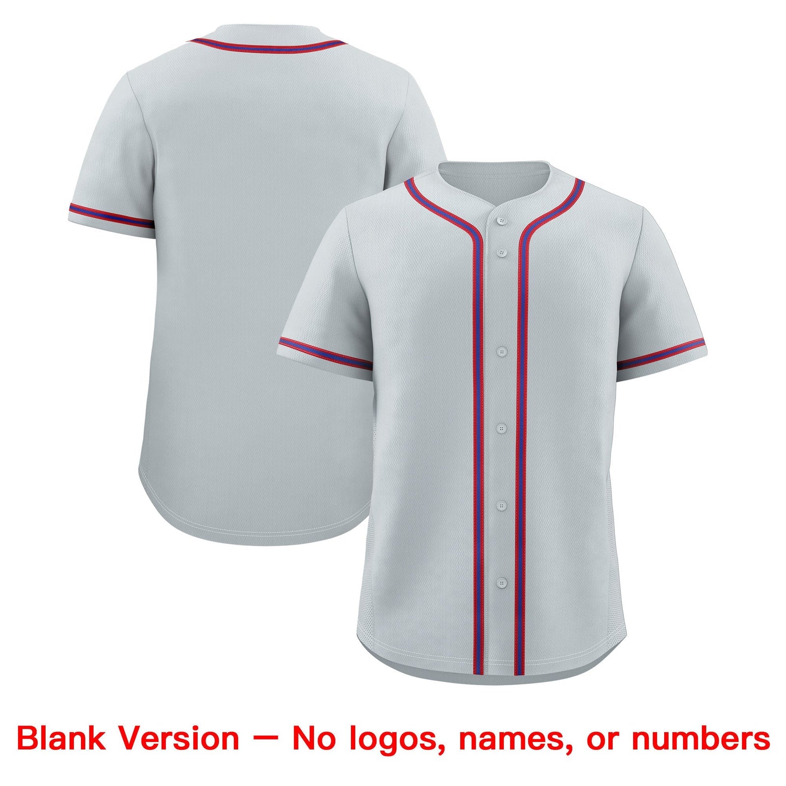 Custom Silver Classic Style Stitched Sports Uniform Personalized For Teams Quick Dry Baseball Jersey| KXKSHOP