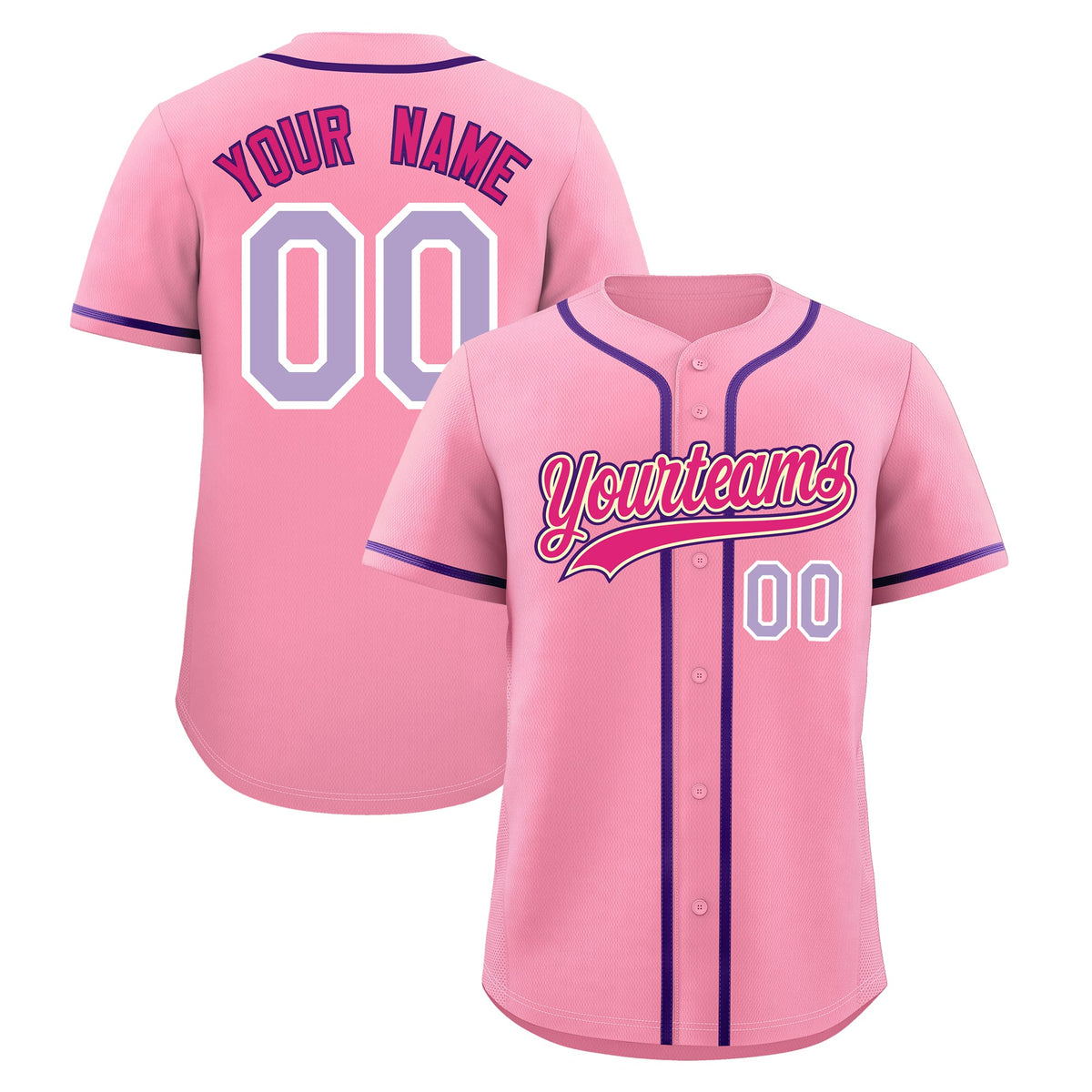 Custom Light Pink Classic Style Stitched Sports Uniform Personalized For Teams Lightweight Baseball Jersey| KXKSHOP