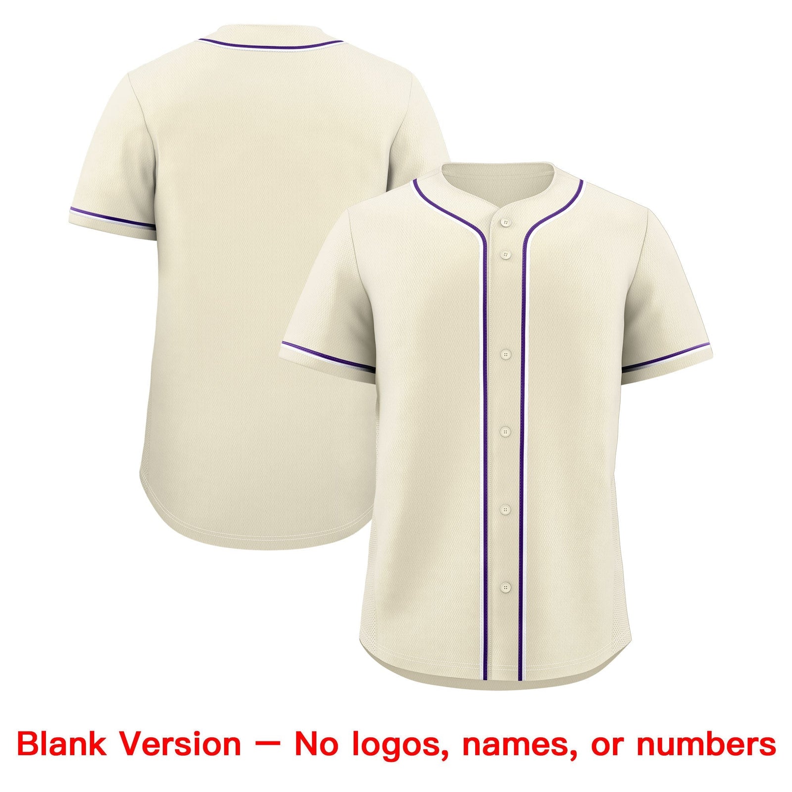 Custom Cream Classic Style Stitched Sports Uniform Personalized For Teams Quick Dry Baseball Jersey| KXKSHOP