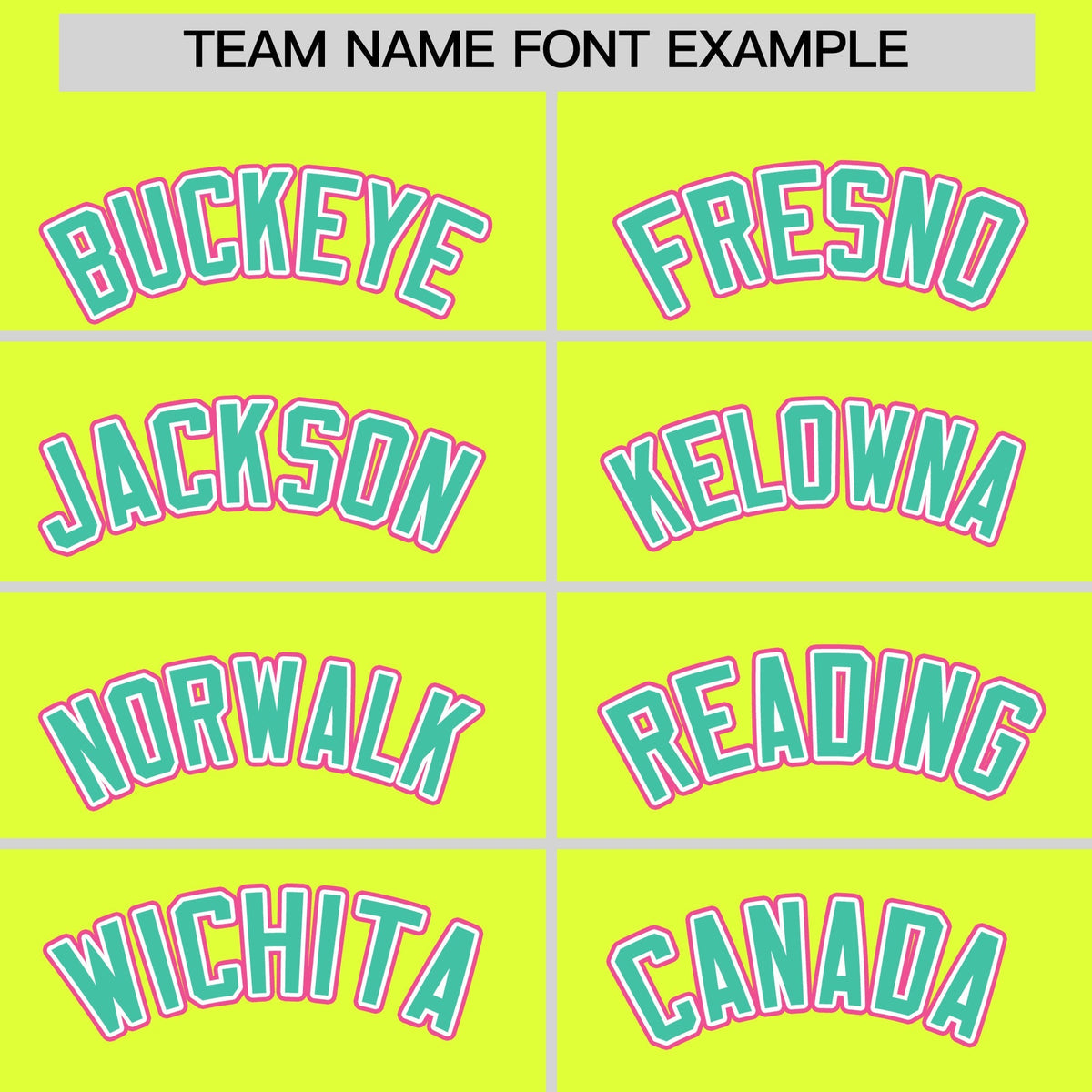 Custom Fluorescent Green Classic Style Stitched Sports Uniform Personalized For Teams Quick Dry Baseball Jersey| KXKSHOP