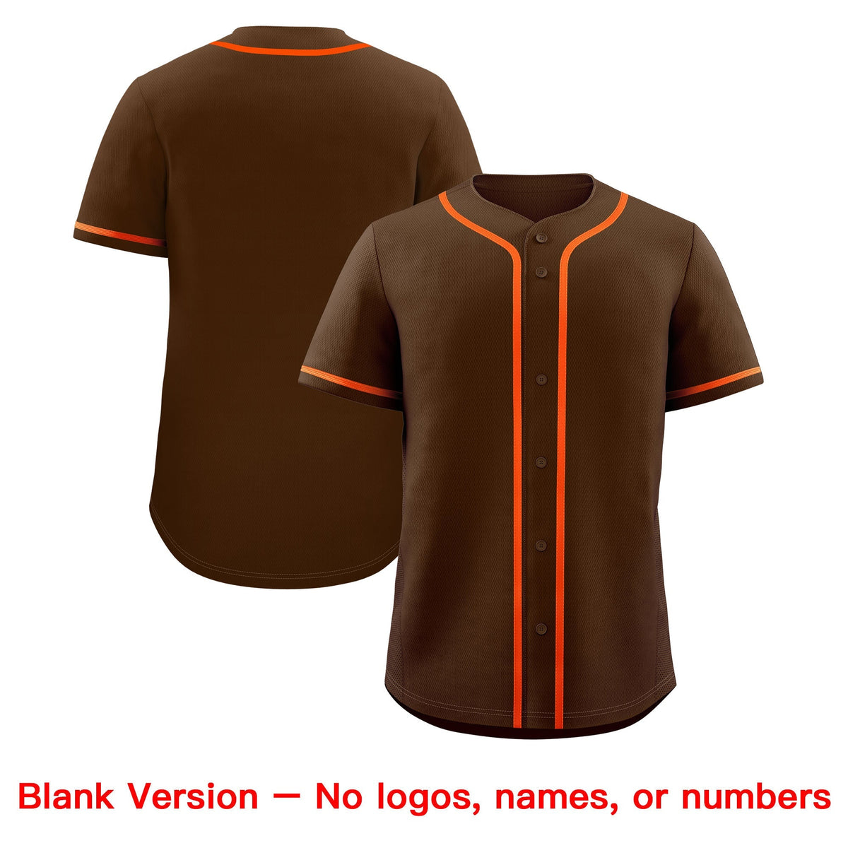 Custom Brown Classic Style Stitched Sports Uniform Personalized For Teams Lightweight Baseball Jersey| KXKSHOP
