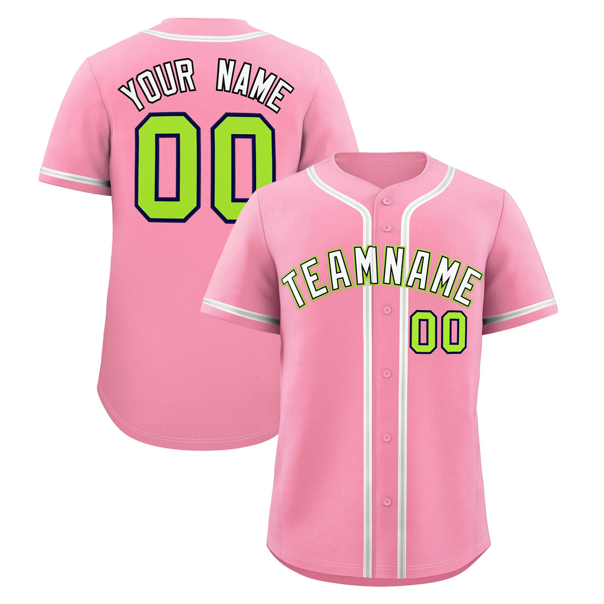 Custom Light Pink Classic Style Stitched Sports Uniform Personalized For Teams Quick Dry Baseball Jersey| KXKSHOP