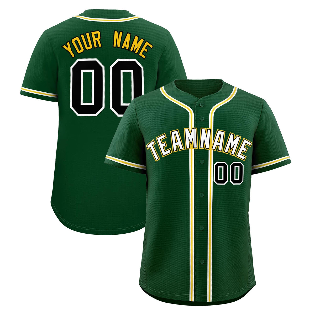 Custom Green Classic Style Stitched Sports Uniform Personalized For Teams Quick Dry Baseball Jersey| KXKSHOP
