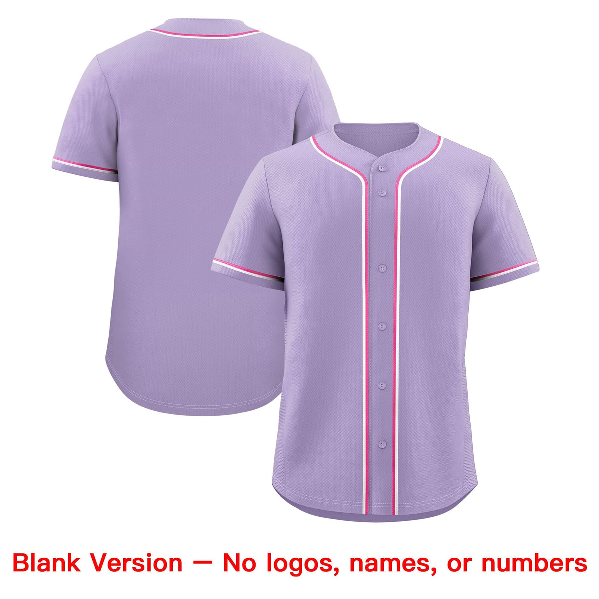 Custom Light Purple Classic Style Stitched Sports Uniform Personalized For Teams Lightweight Baseball Jersey| KXKSHOP
