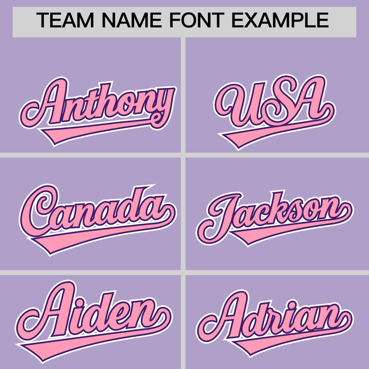 Custom Light Purple Classic Style Stitched Sports Uniform Personalized For Teams Lightweight Baseball Jersey| KXKSHOP
