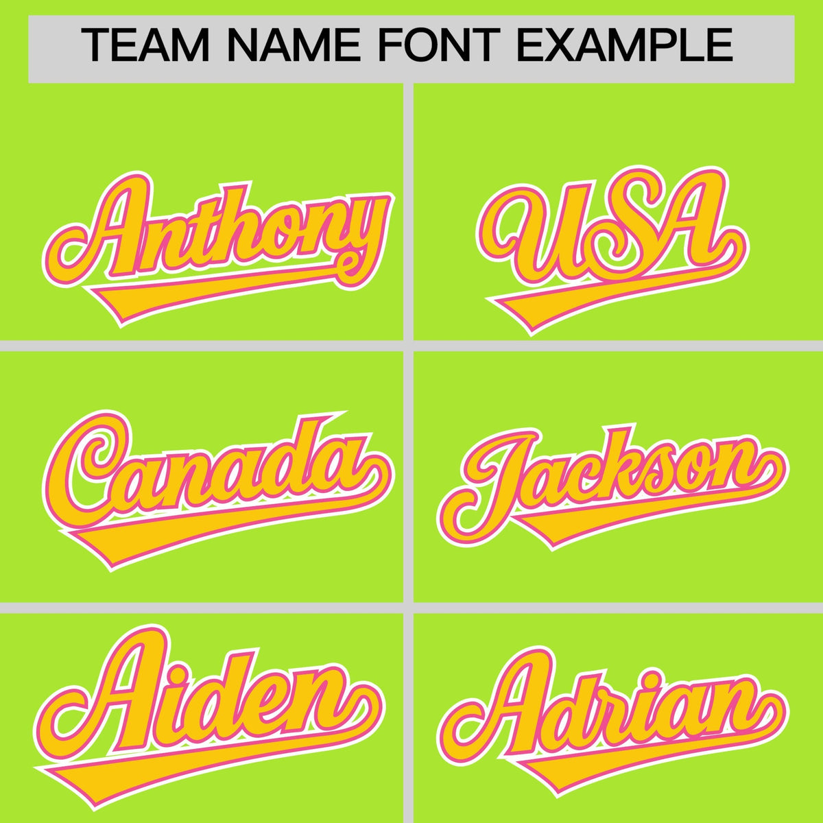 Custom Neon Creen Classic Style Stitched Sports Uniform Personalized For Teams Lightweight Baseball Jersey| KXKSHOP