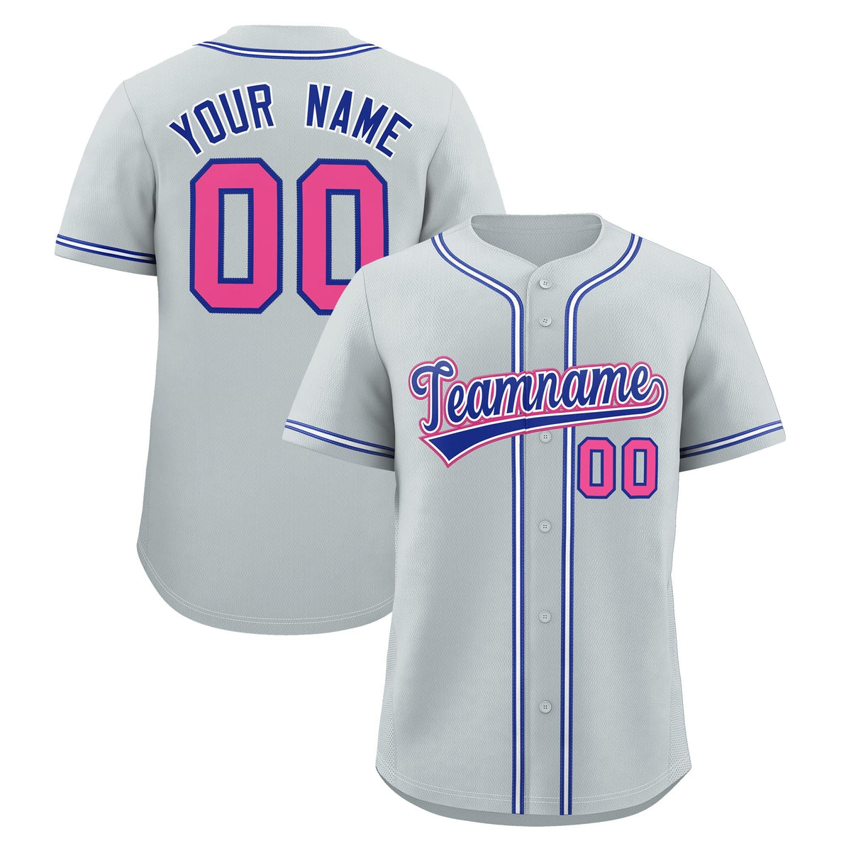Custom Silver Classic Style Stitched Sports Uniform Personalized For Teams Lightweight Baseball Jersey| KXKSHOP