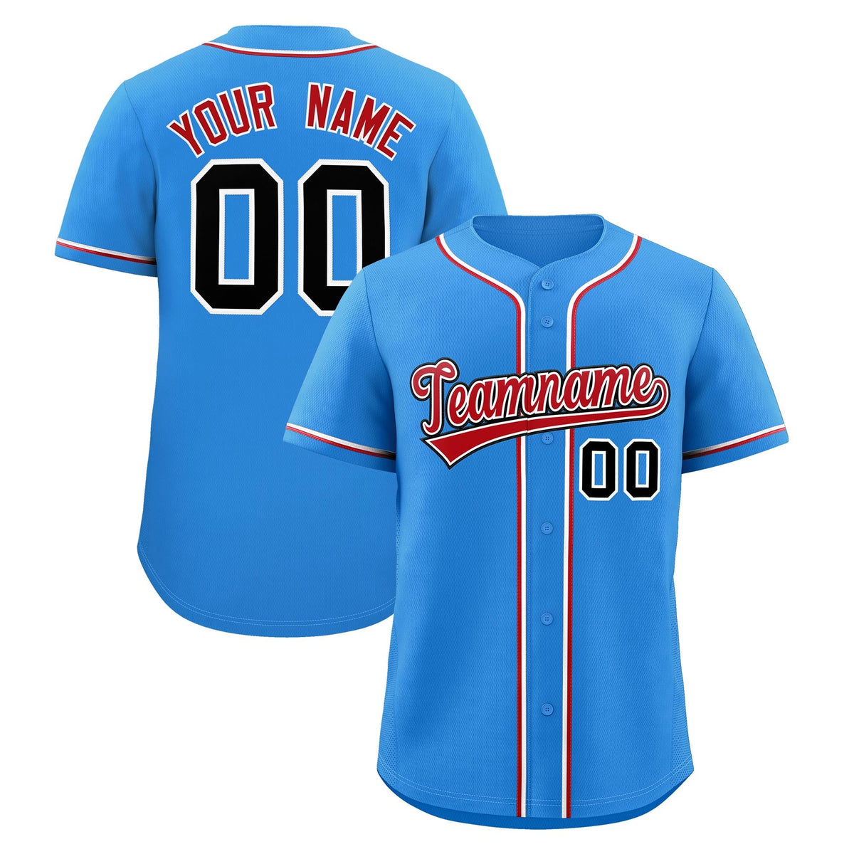 Custom Light Blue Classic Style Stitched Sports Uniform Personalized For Teams Quick Dry Baseball Jersey| KXKSHOP