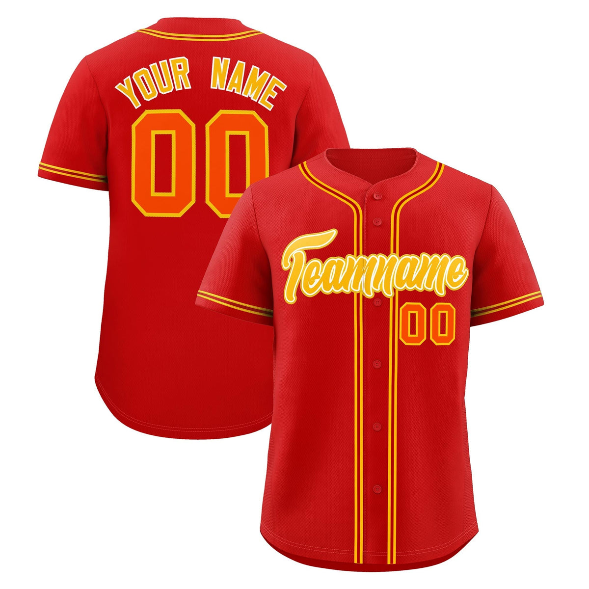 Custom Red Classic Style Stitched Sports Uniform Personalized For Teams Lightweight Baseball Jersey| KXKSHOP