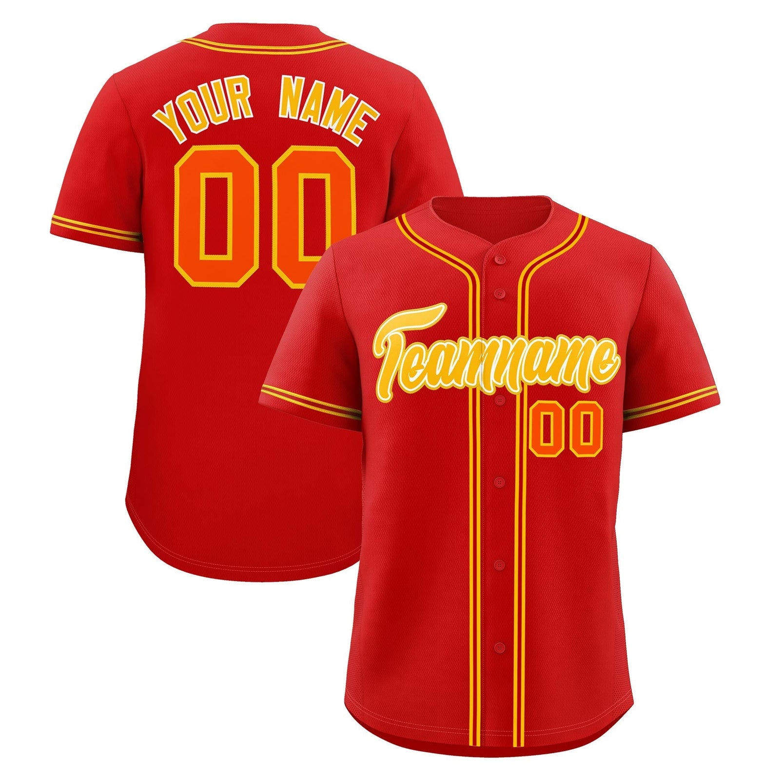 Custom Red Classic Style Stitched Sports Uniform Personalized For Teams Lightweight Baseball Jersey| KXKSHOP