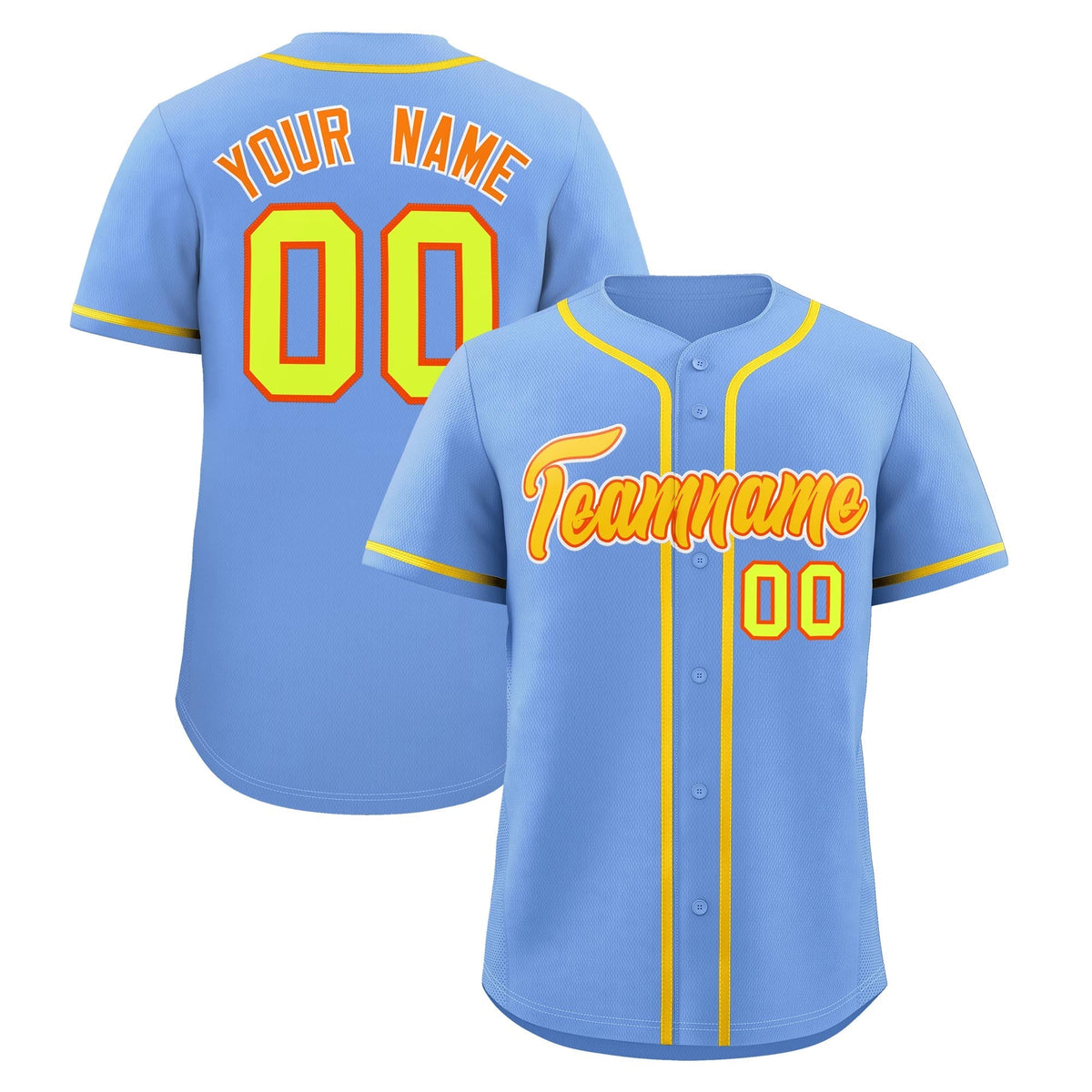 Custom Light Blue Classic Style Stitched Sports Uniform Personalized For Teams Quick Dry Baseball Jersey| KXKSHOP