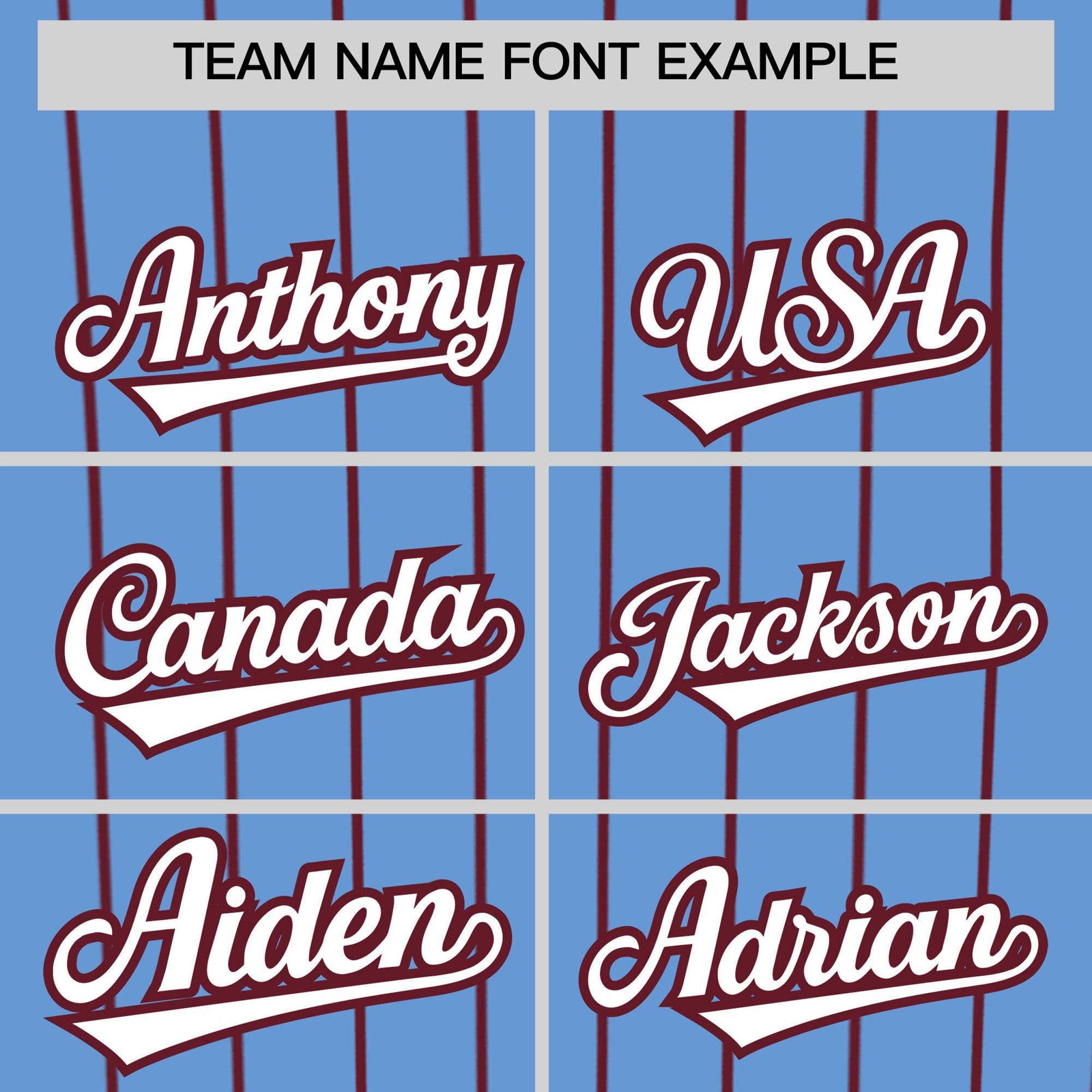Custom Powder Blue Maroon Stripe Fashion Authentic Baseball Jersey
