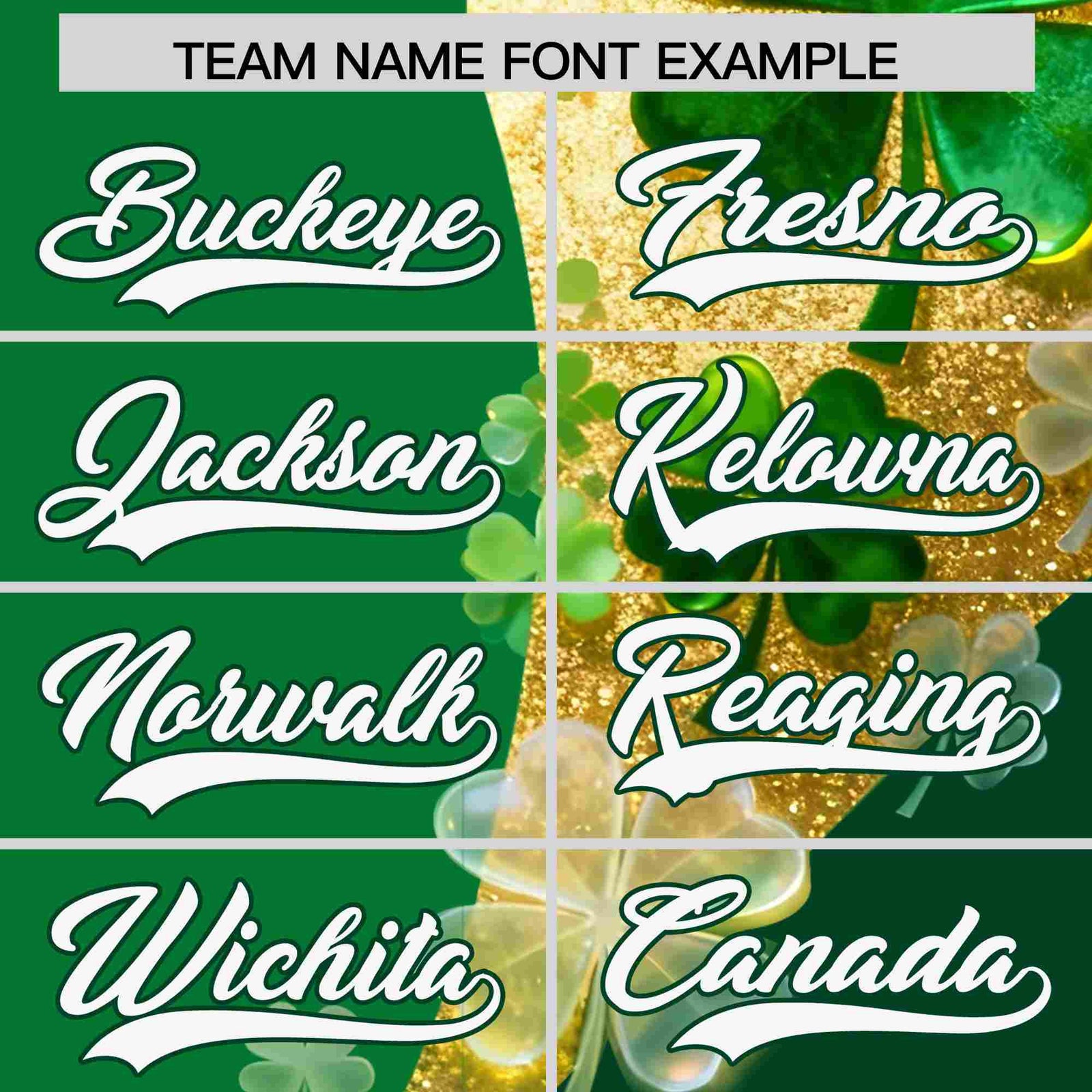 Custom Kelly Green Green St.Patrick's Day Personalized Four Leaf Clover Pattern Baseball Jersey