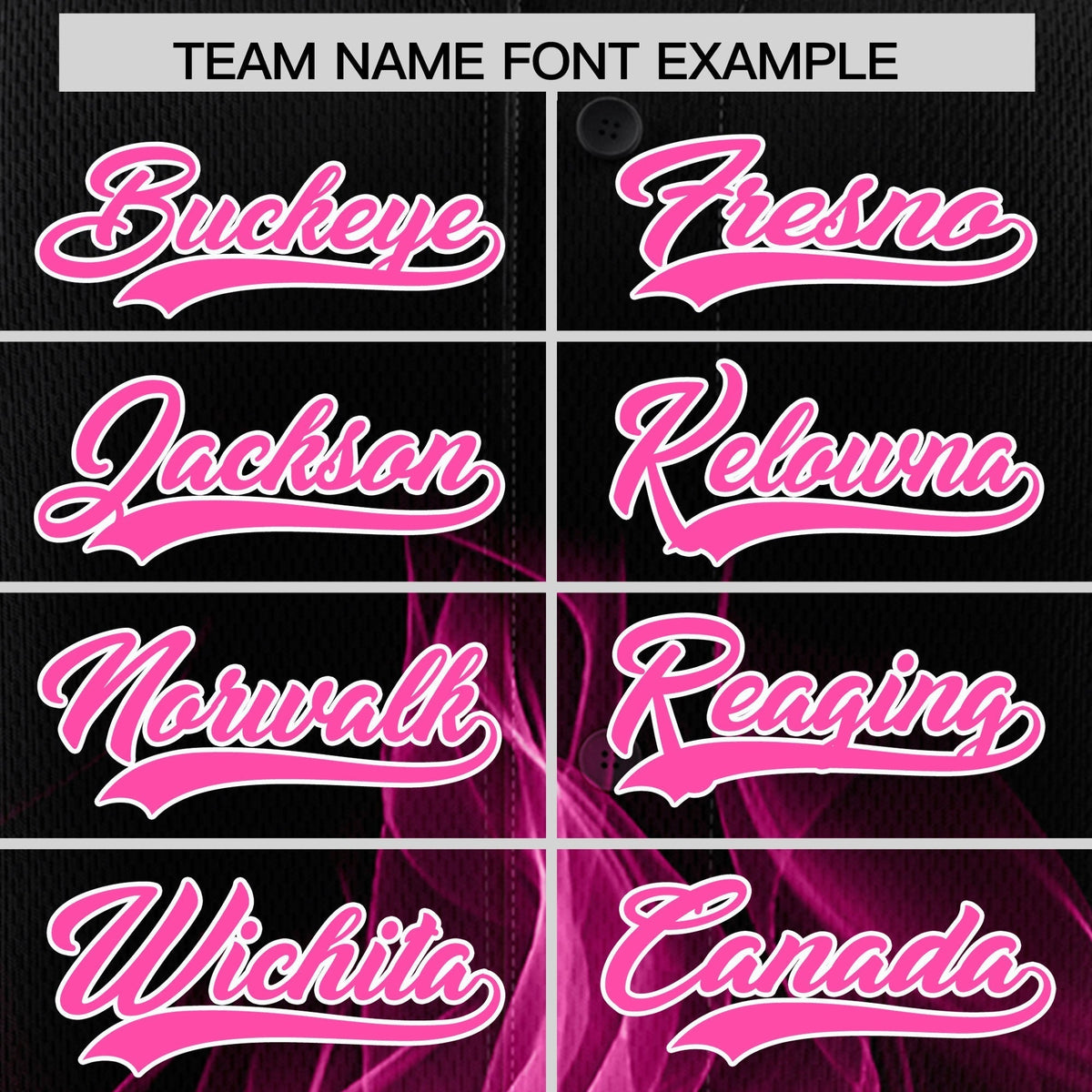 Custom Black Pink White Flame Graffiti Pattern Personalization Baseball Jersey| KXKSHOP