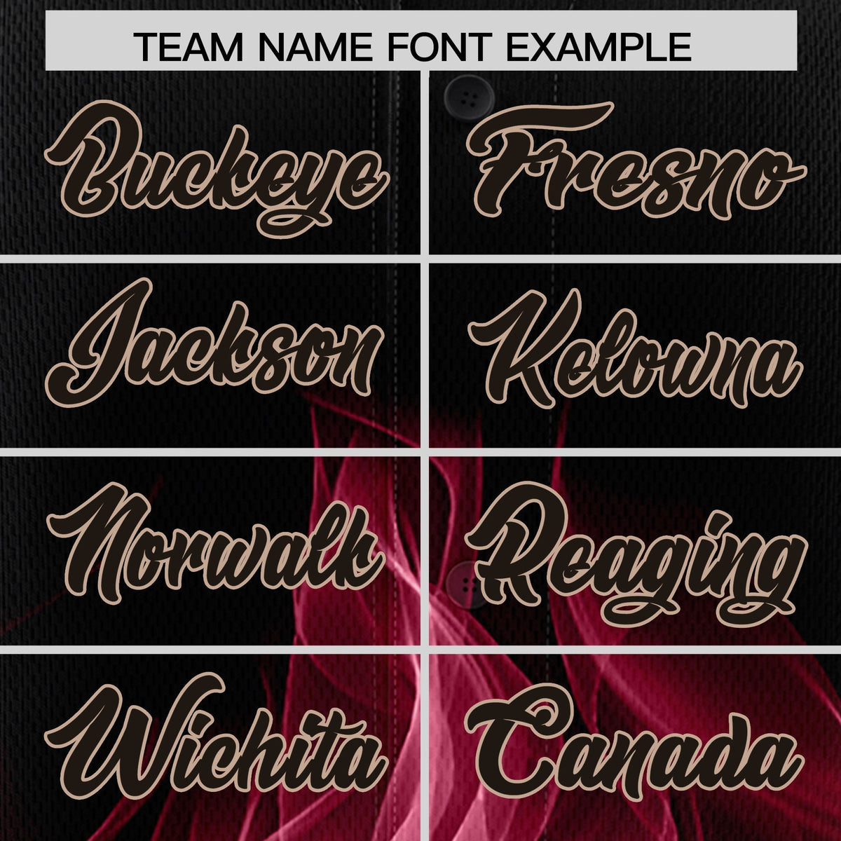 Custom Black Crimson White Flame Graffiti Pattern Personalization Baseball Jersey| KXKSHOP