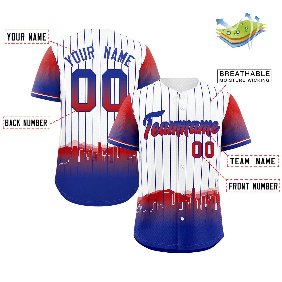 Custom White Los Angeles City Silhouette Authentic Baseball Jersey