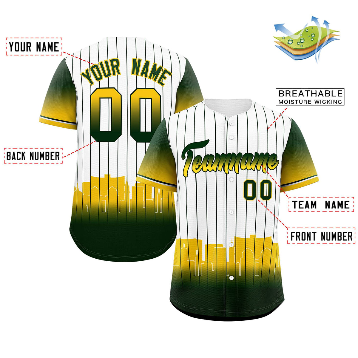 Custom White Oakland City Silhouette Authentic Baseball Jersey