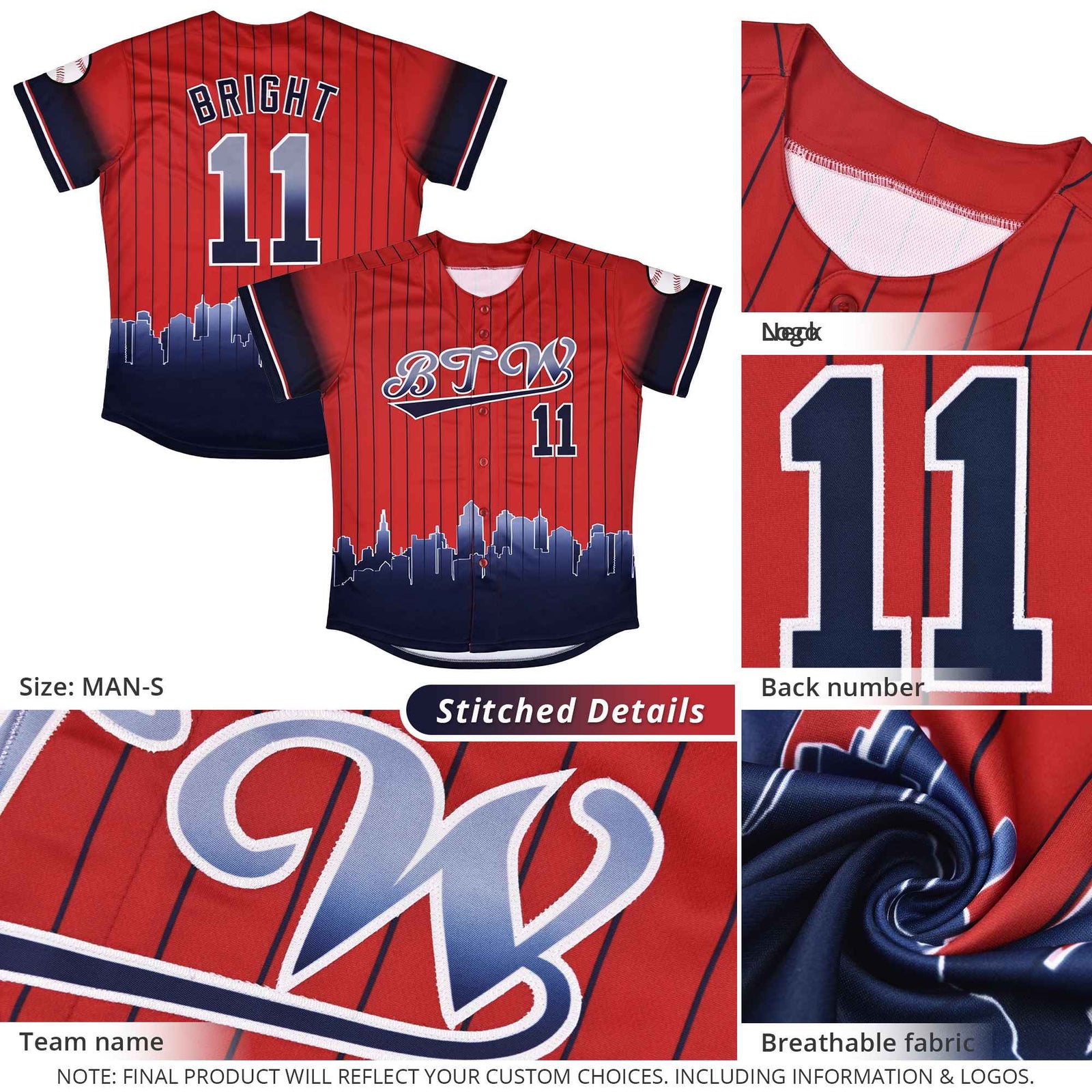 Custom Light Blue Philadelphia City Silhouette Authentic Baseball Jersey