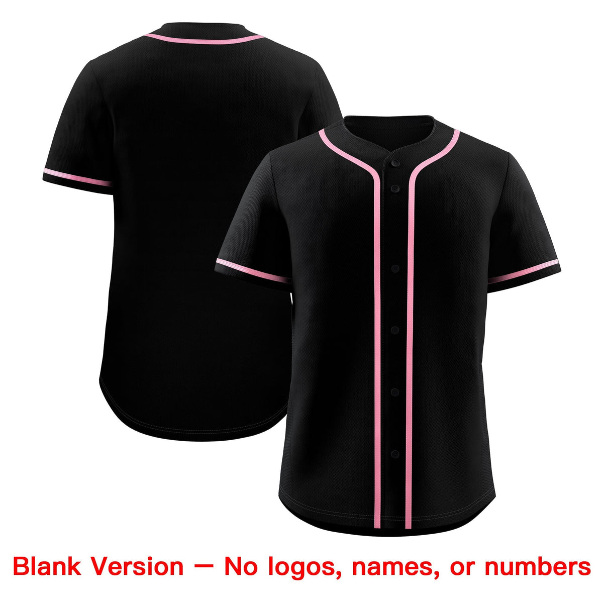 Custom Black Light Pink Classic Style Stitched Sports Uniform Personalized For Teams Baseball Jersey| KXKSHOP