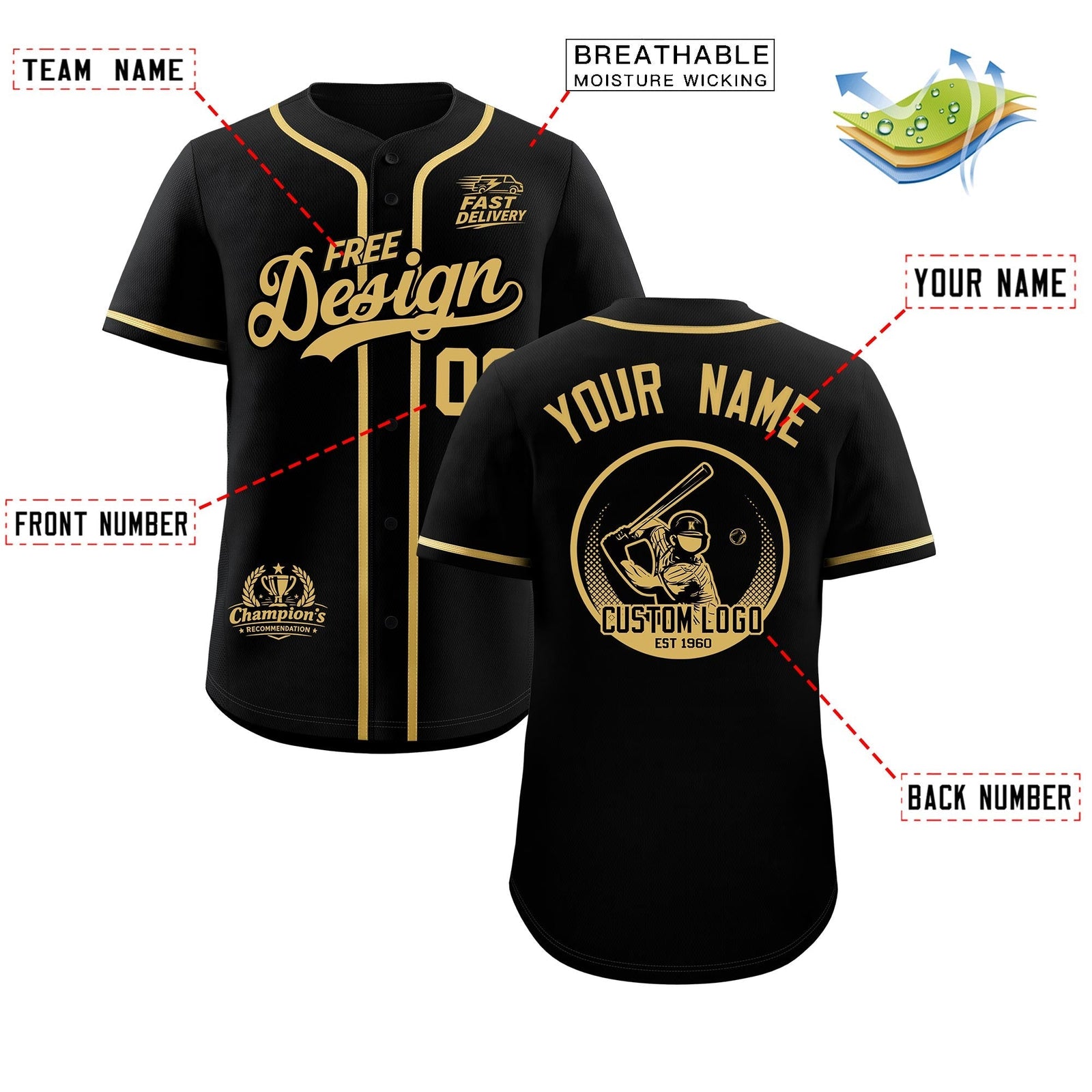 Custom Black Khaki Classic Style Stitched Sports Uniform Personalized For Teams Baseball Jersey| KXKSHOP