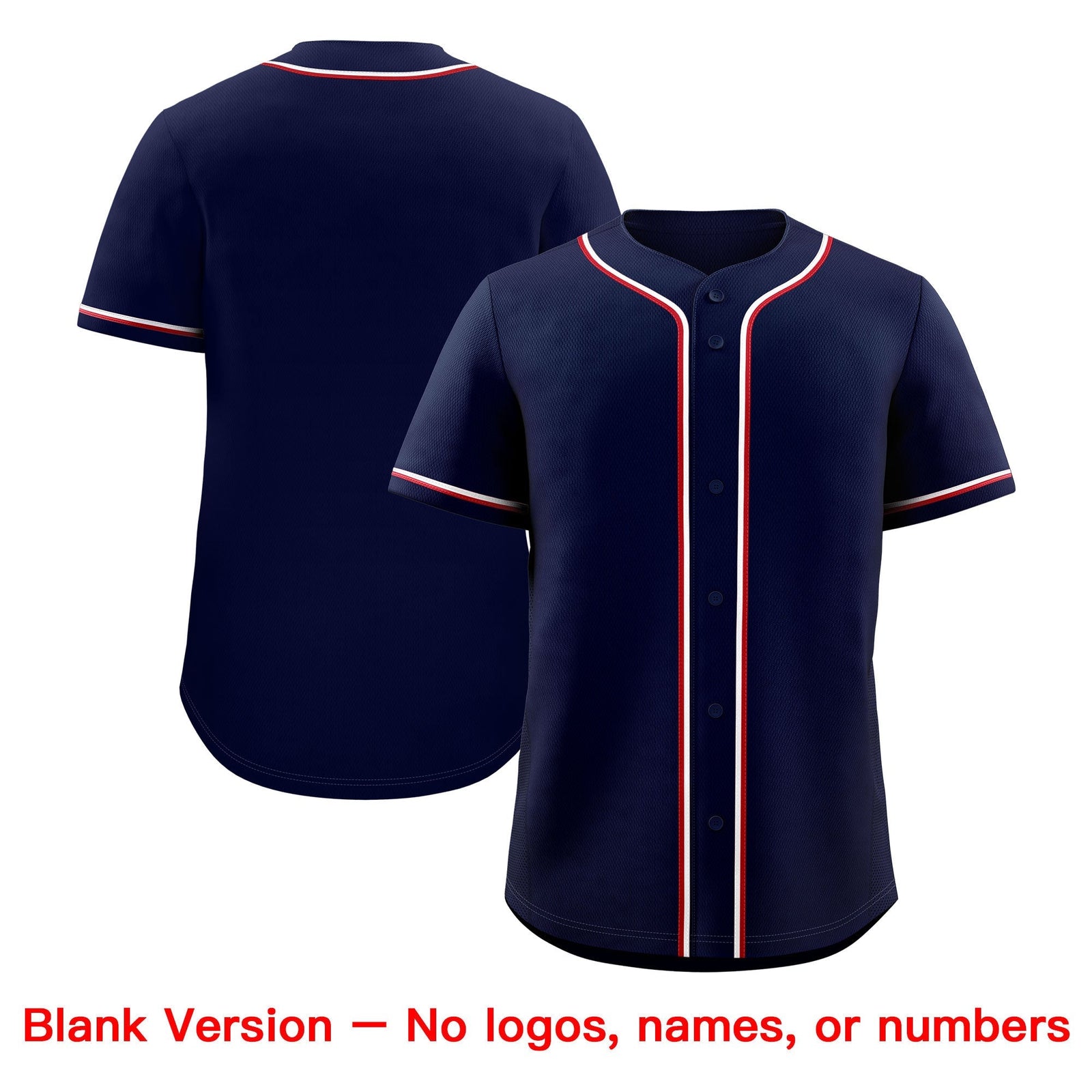 Custom Navy Red Classic Style Stitched Sports Uniform Personalized For Teams Baseball Jersey| KXKSHOP