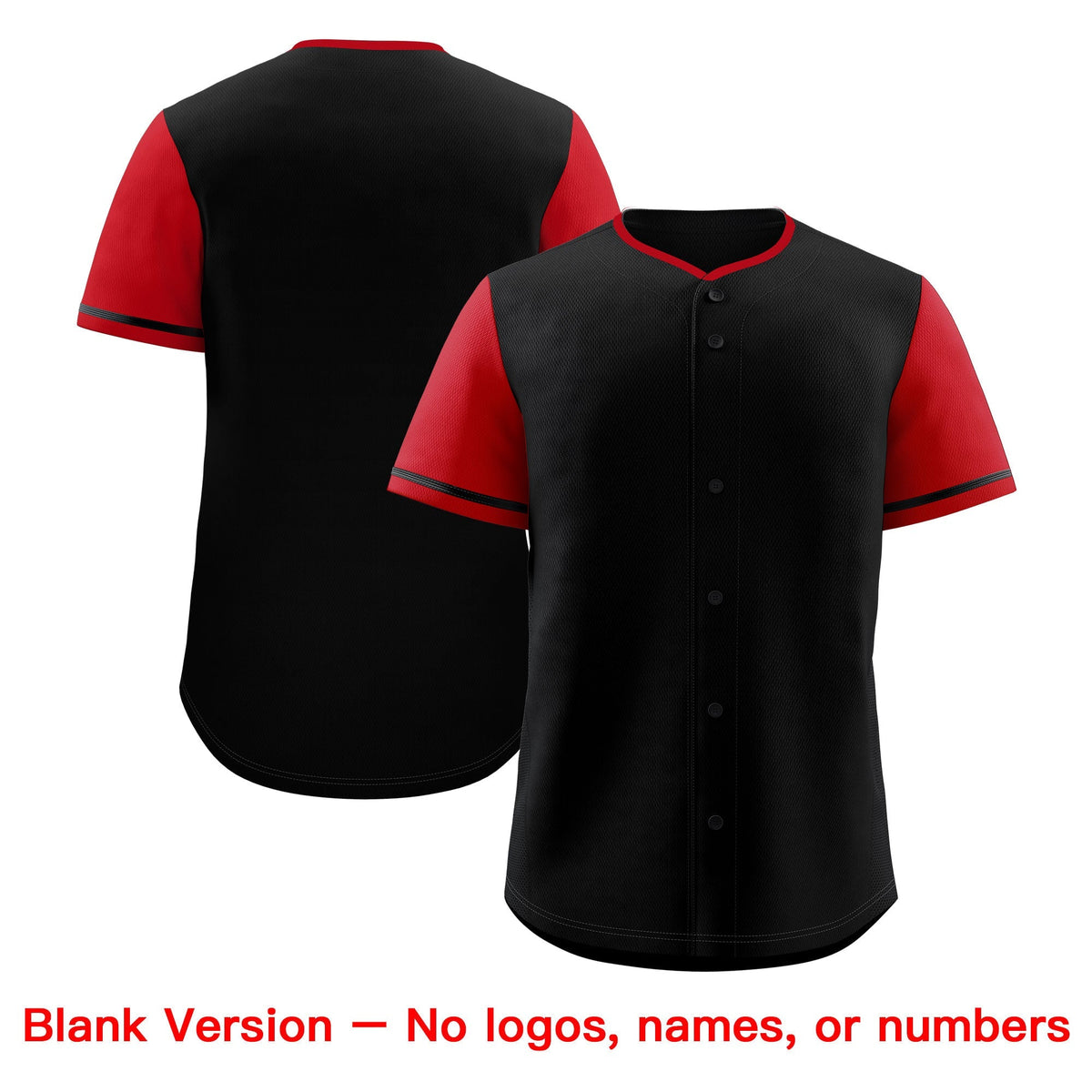 Custom Black Red Classic Style Stitched Sports Uniform Personalized For Teams Baseball Jersey| KXKSHOP
