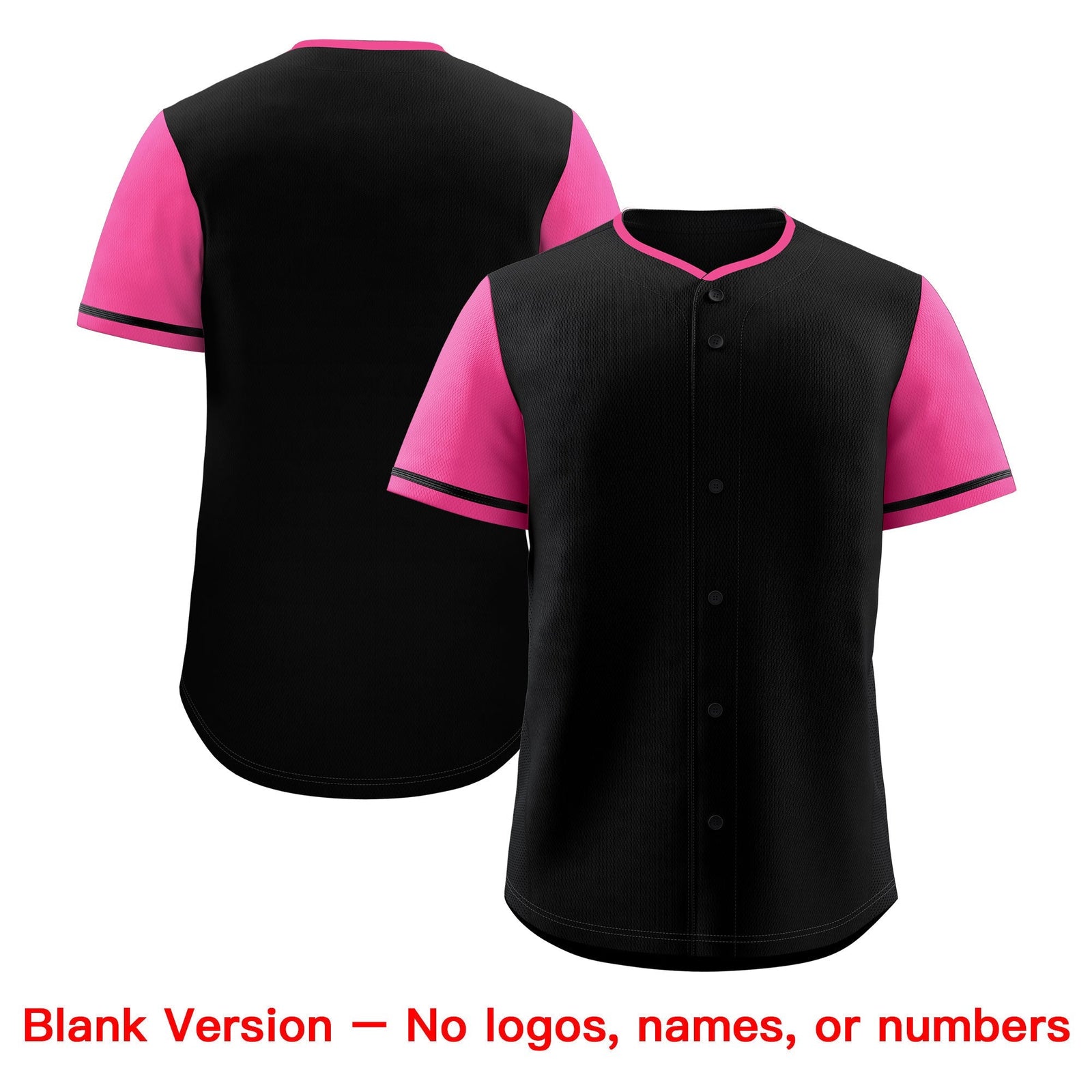 Custom Black Pink Classic Style Stitched Sports Uniform Personalized For Teams Baseball Jersey| KXKSHOP