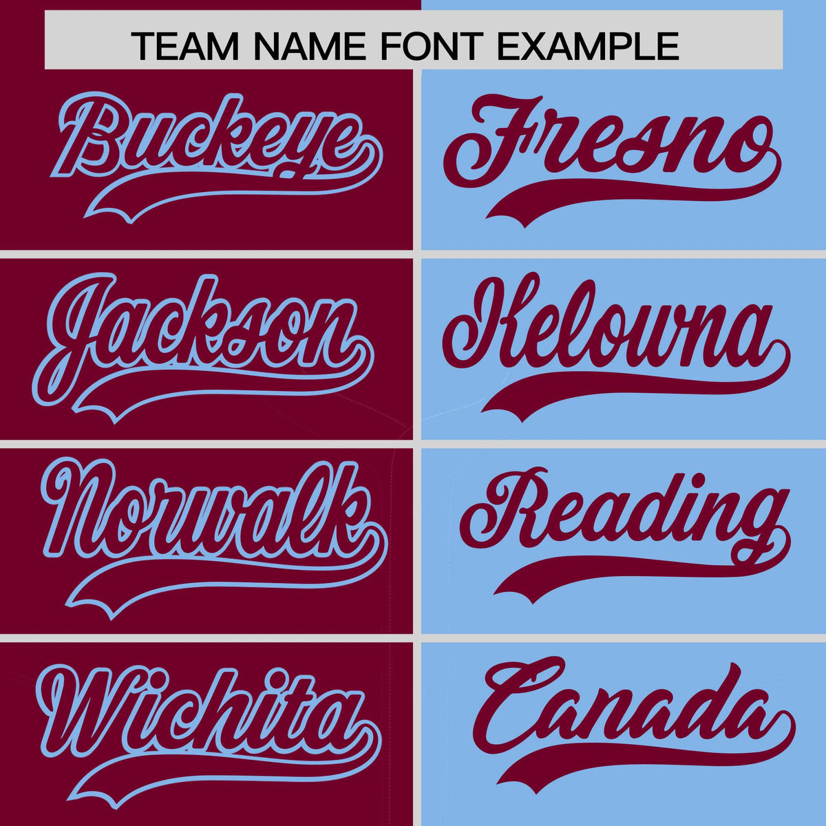 Custom Crimson Powder Blue Split Fashion Coconut Tree Design Authentic Baseball Jersey