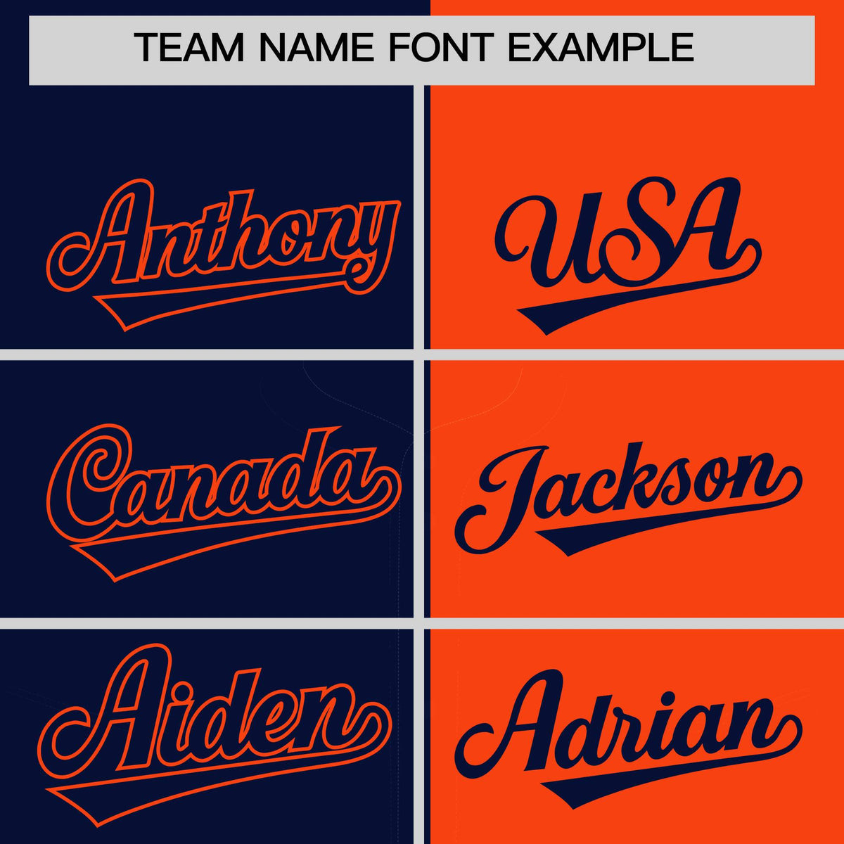 Custom Navy Orange Split Fashion Coconut Tree Design Authentic Baseball Jersey