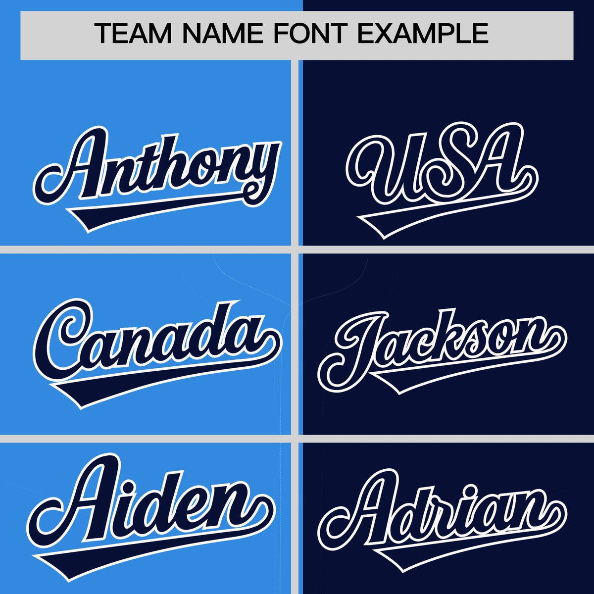 Custom Powder Blue Navy Split Fashion Coconut Tree Design Authentic Baseball Jersey