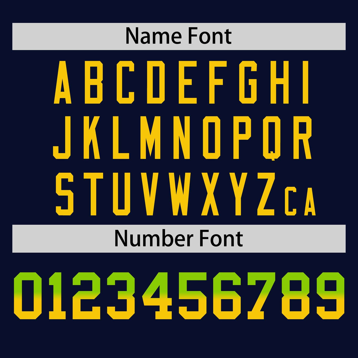 Custom Navy Neon Green-Gold Personalized Gradient Font And Side Design Authentic Baseball Jersey