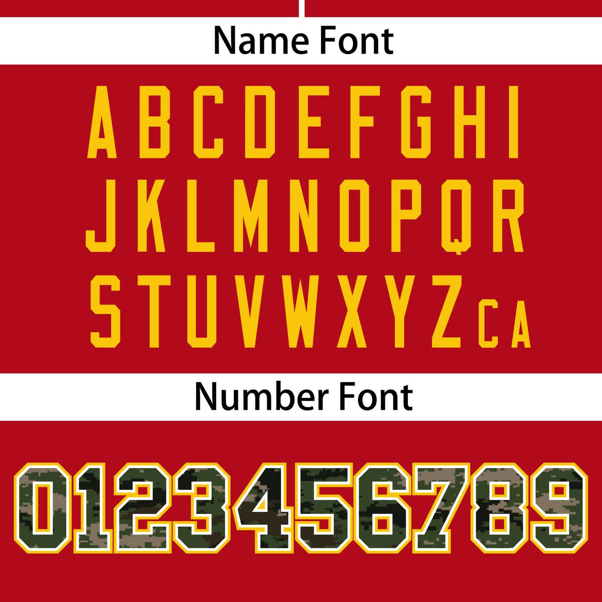 Custom Red Personalized Camo Font Authentic Baseball Jersey