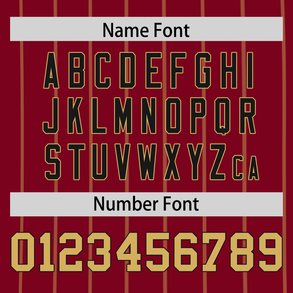 Custom Crimson Old Gold Pinstripe Personalized Side Two-tone Authentic Baseball Jersey