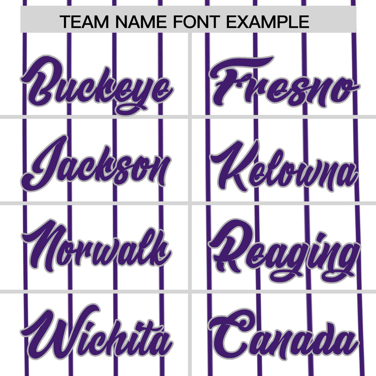 Custom White Purple Pinstripe Personalized Side Two-tone Authentic Baseball Jersey