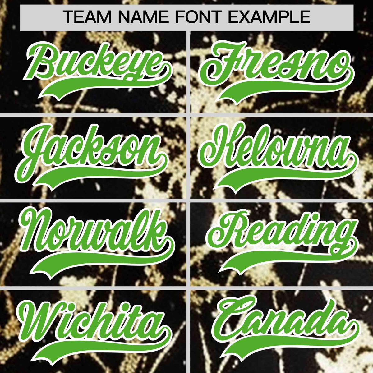 Custom Black Light Green Metallic Gold Splatter Breathable&amp;Wrinkle-Resistant Baseball Jersey